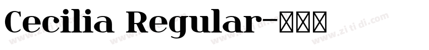 Cecilia Regular字体转换